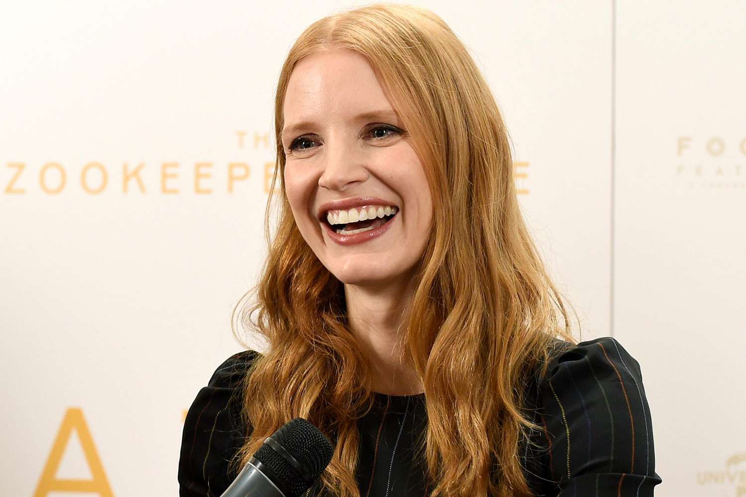 Jessica Chastain at a Press Conference for The Zookeeper's Wife&nbsp;in Warsaw on March 7, 2017