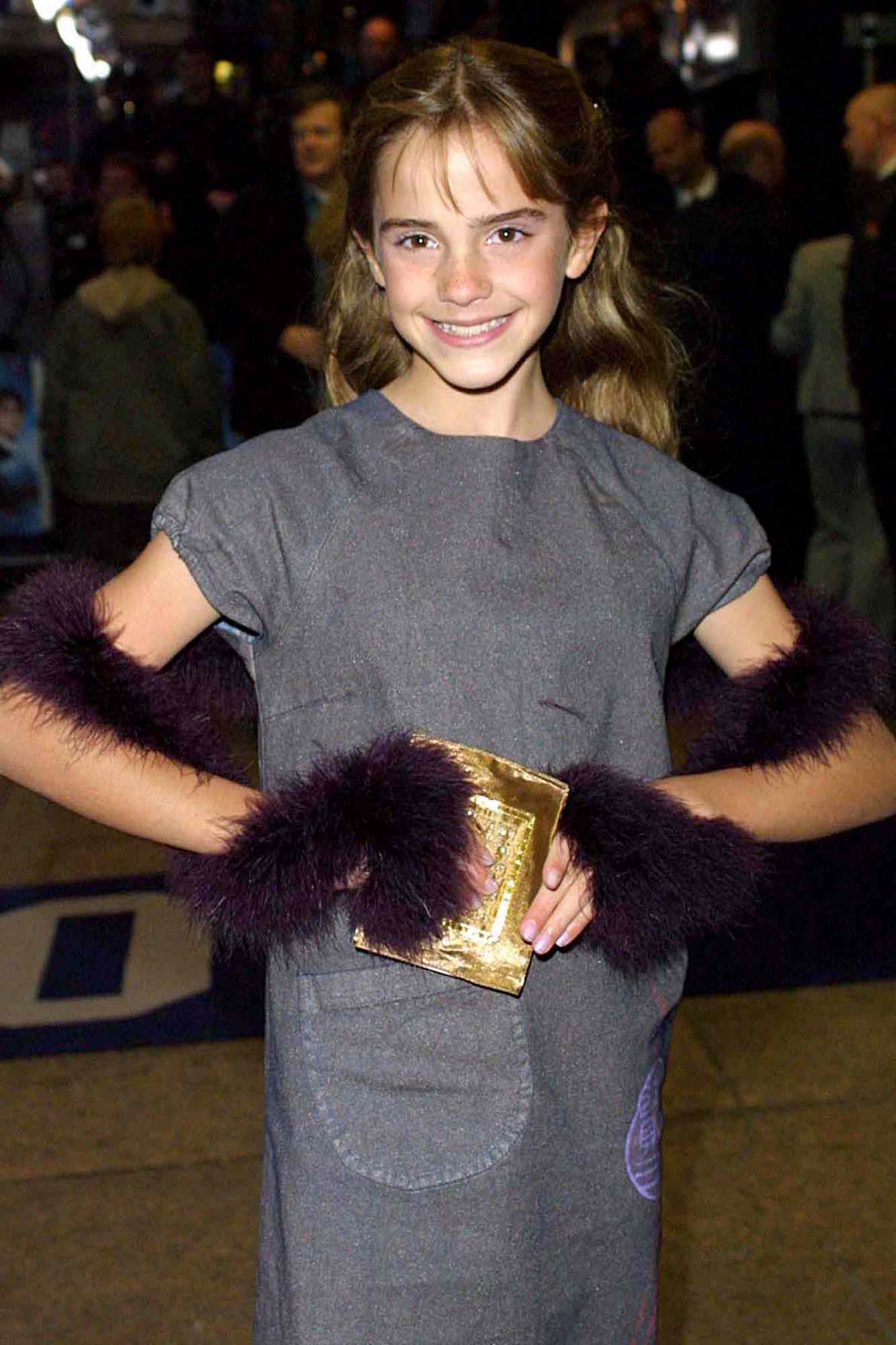 Emma Watson at the Premiere of Harry Potter and the Philosopher's Stone in London on November 4, 2001