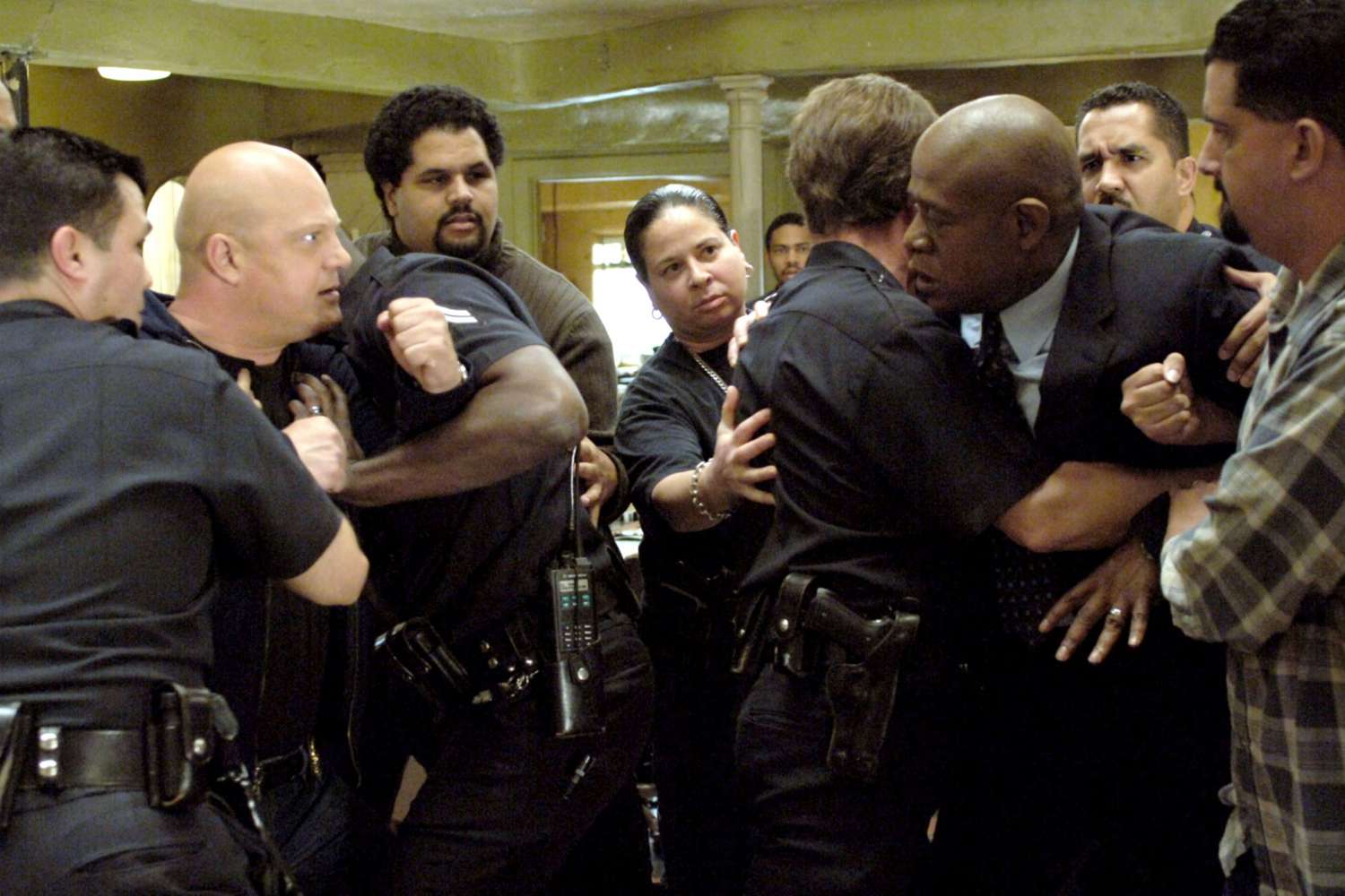 THE SHIELD, Michael Chiklis, Forest Whitaker, 'On The Jones', (Season 6, aired Apr. 3, 2007), 2002-0