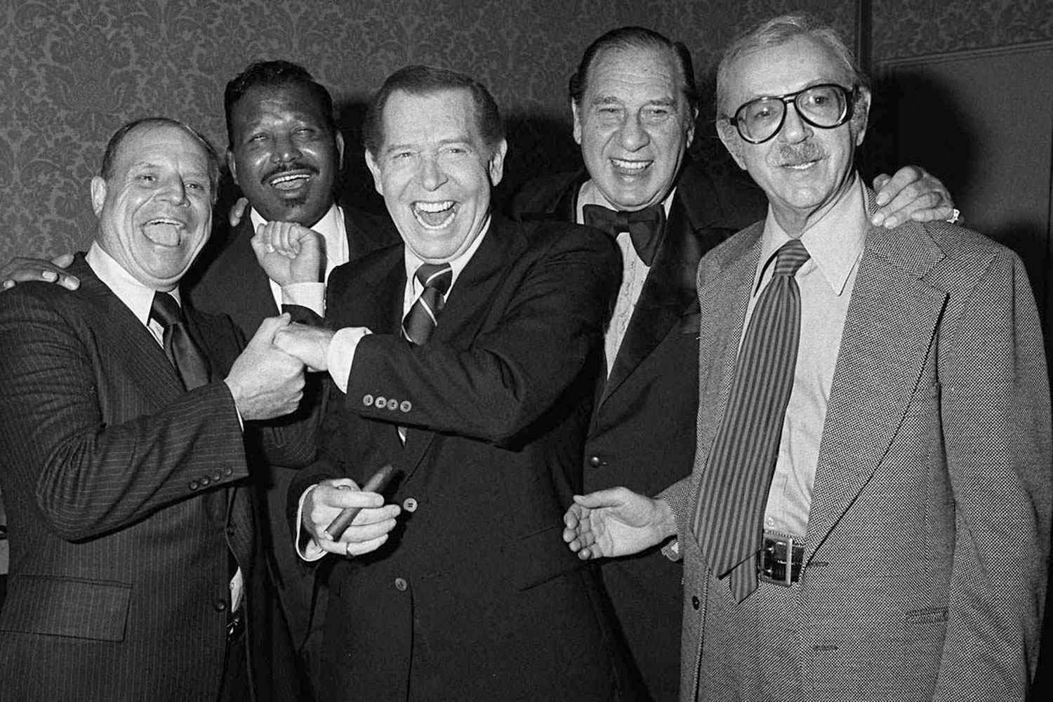 Don Rickles With Henny Youngman, Sugar Ray, Milton Berle, and Jack Albertson in Beverly Hills&nbsp;on November 17, 1978