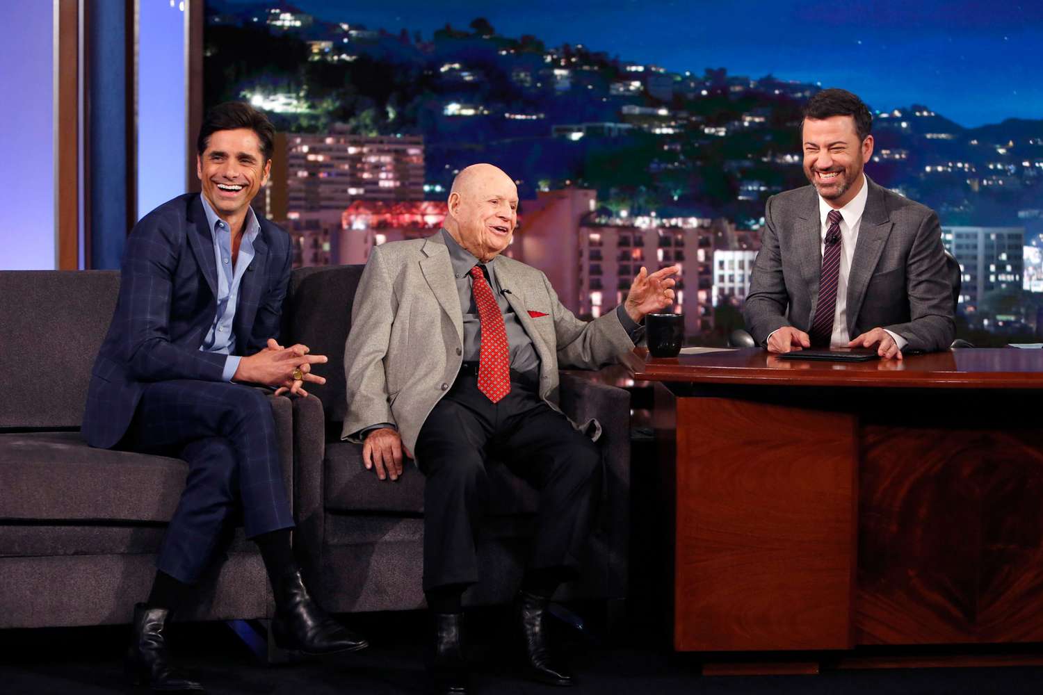 Don Rickles With&nbsp;Jimmy Kimmel and&nbsp;John Stamos on&nbsp;Jimmy Kimmel Live&nbsp;on&nbsp;October 10, 2016