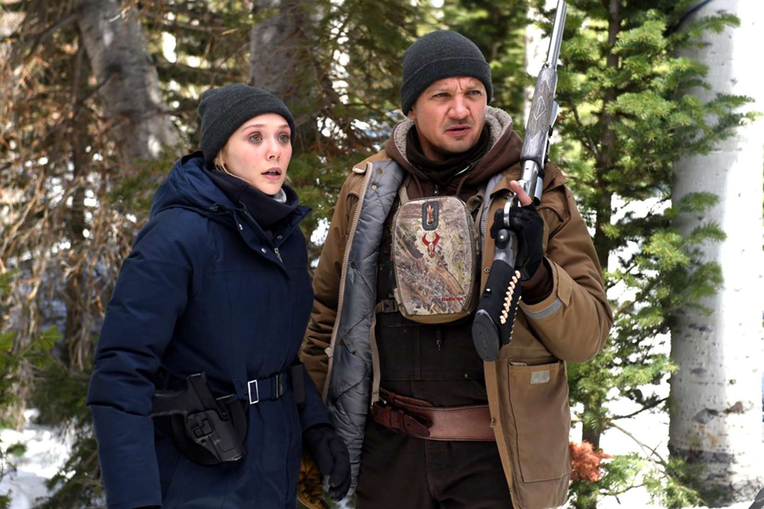 Elizabeth Olsen and Jeremy Renner star in Wind RiverPhoto: Fred