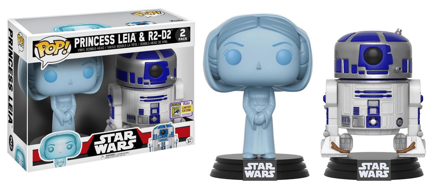 Star Wars:&nbsp;Holographic Princess Leia and R2-D2