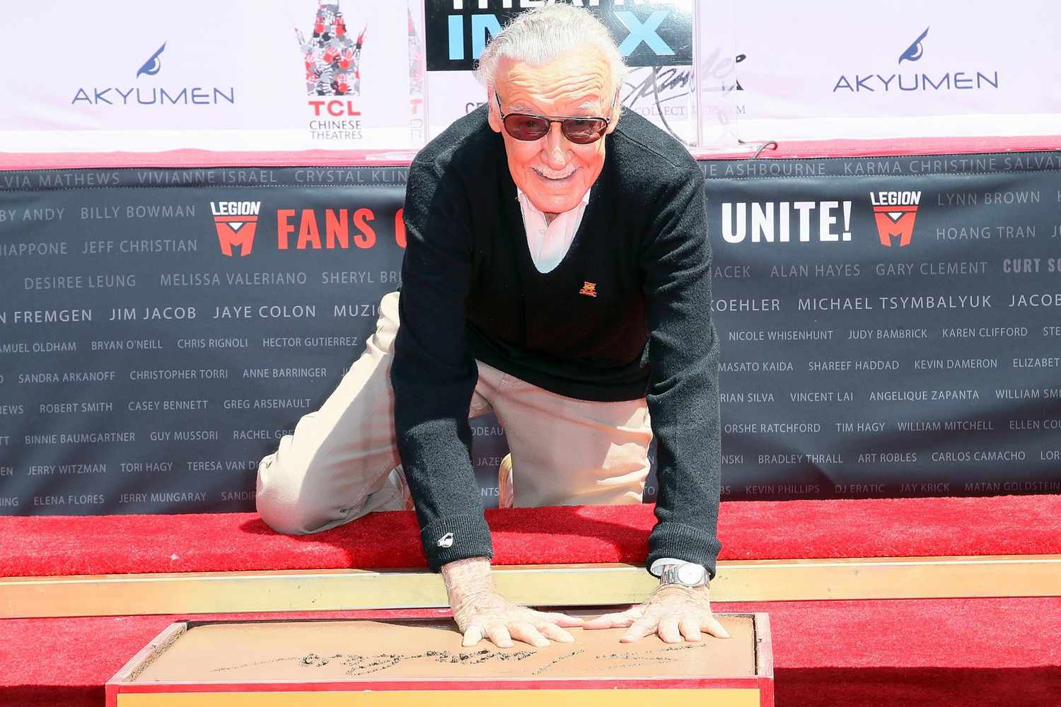 Stan Lee Hand And Footprint Ceremony