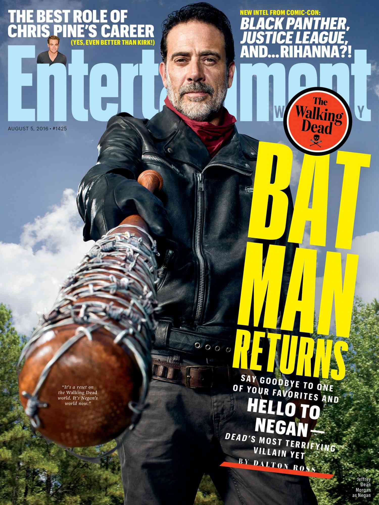 Jeffrey Dean Morgan on Entertainment Weekly's cover on Aug. 5, 2016