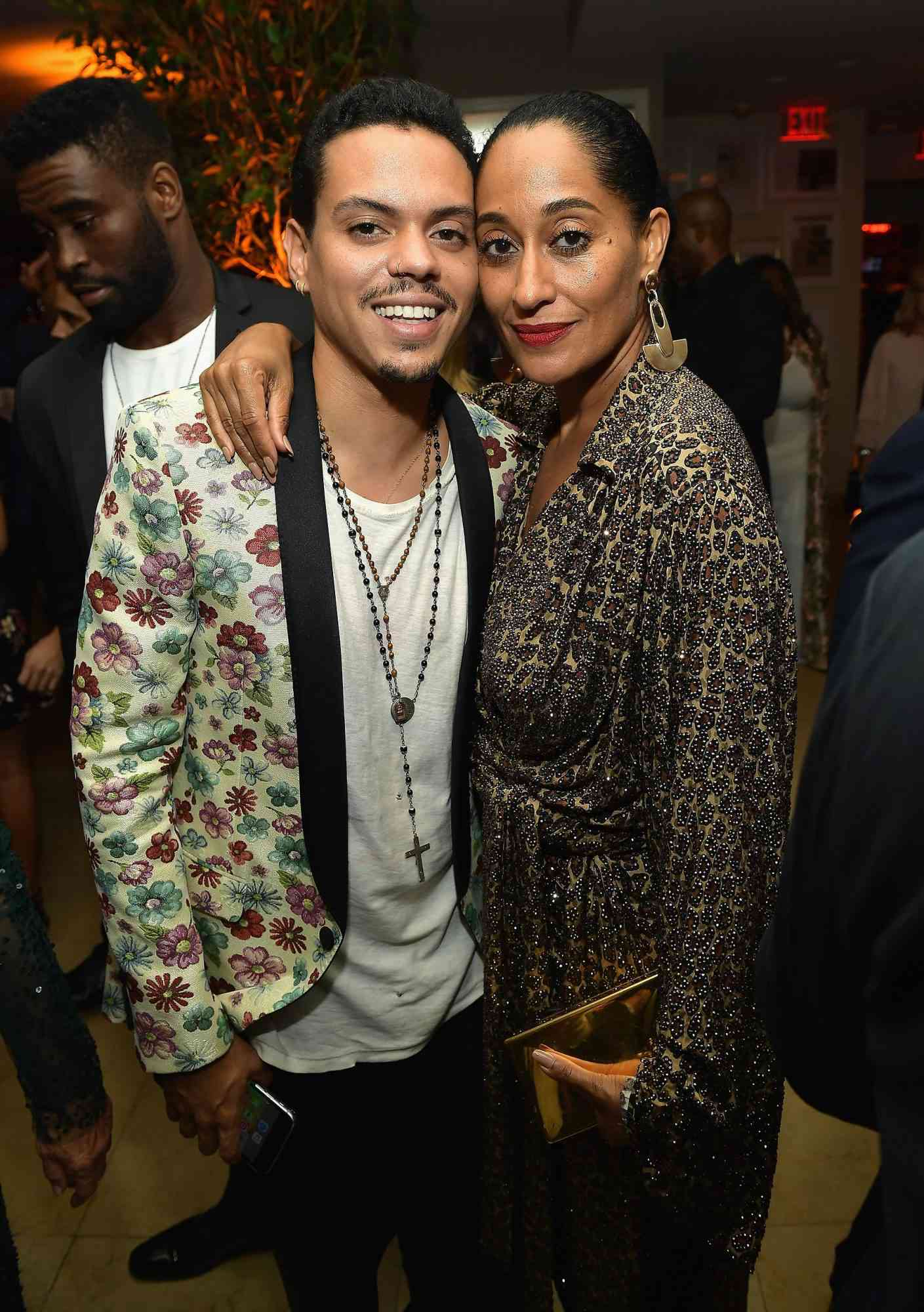 Evan Ross and Tracee Ellis Ross