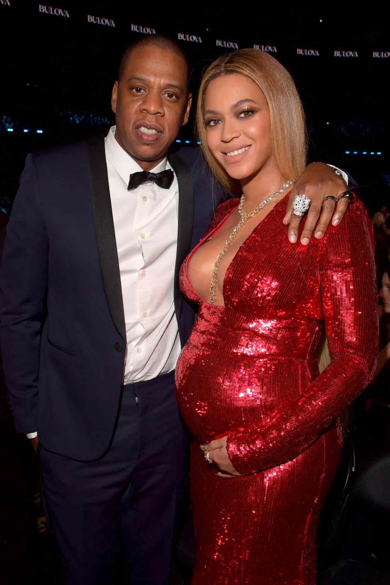 Beyoncé and Jay-Z at the 59th Grammy Awards at the Staples Center on Feb. 12, 2017