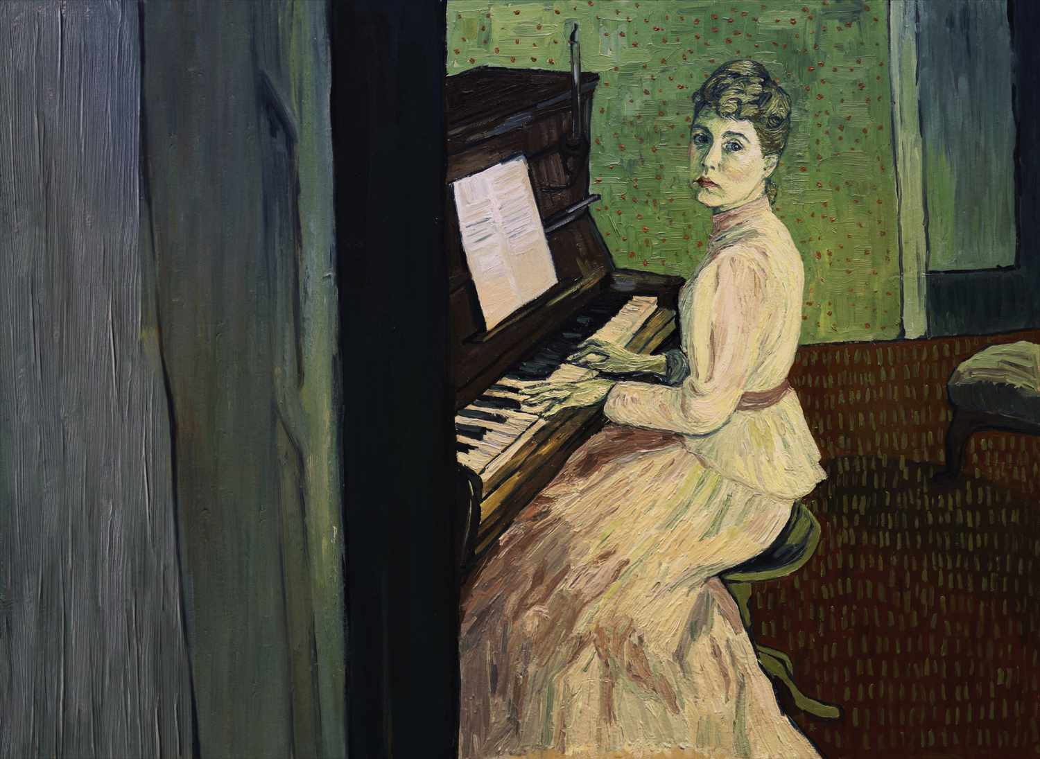 Marguerite Gachet (Saoirse Ronan) at the piano