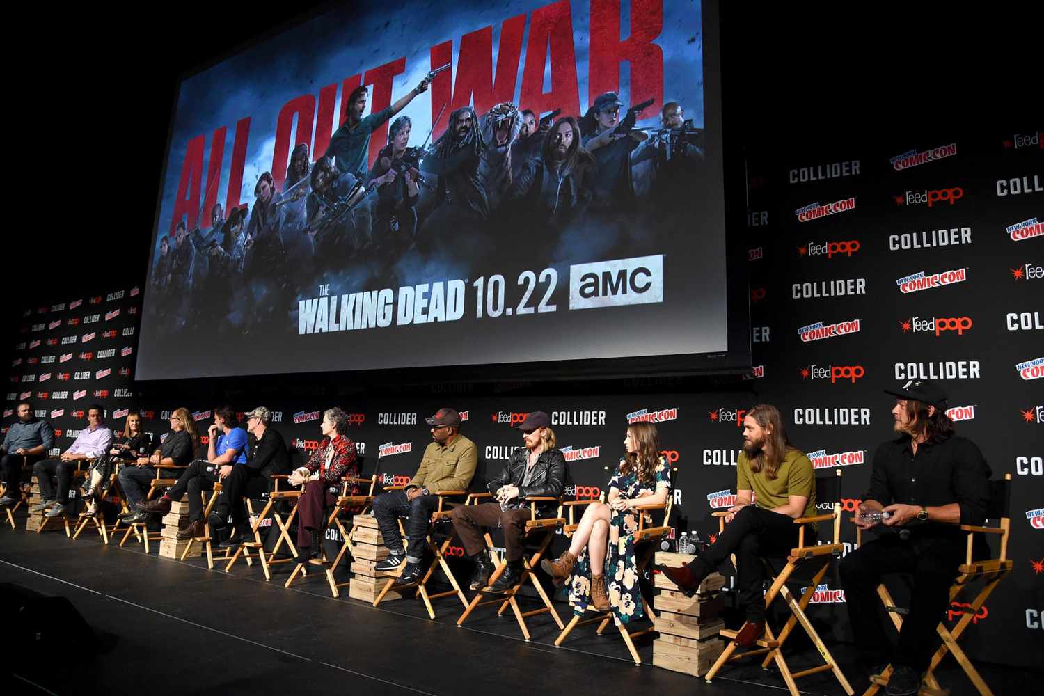 The cast and crew of The Walking Dead at New York Comic Con