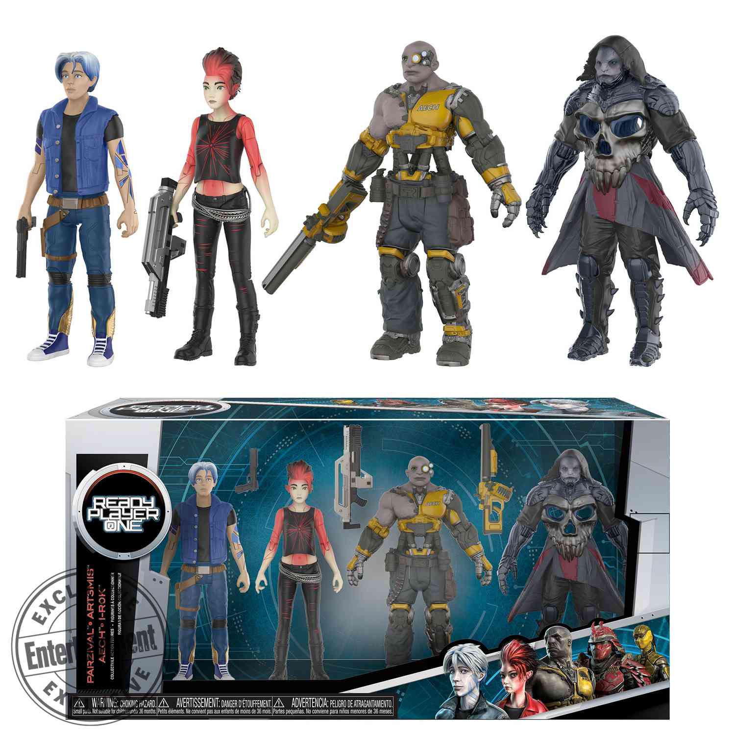 Action Figure 4-pack featuring Parzival, Aech, Art3mis,&nbsp;and i-R0k