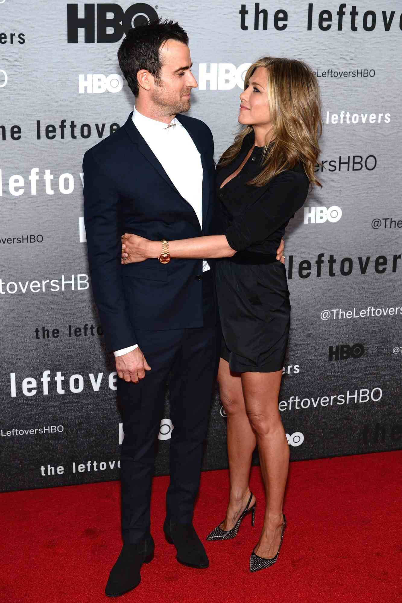 Justin Theroux and Jennifer Aniston at The Leftovers' premiere in New York City&nbsp;on June 23, 2014