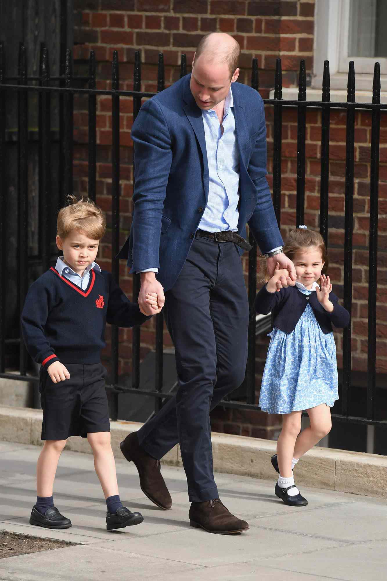 The Duke & Duchess Of Cambridge Depart The Lindo Wing With Their Baby Boy