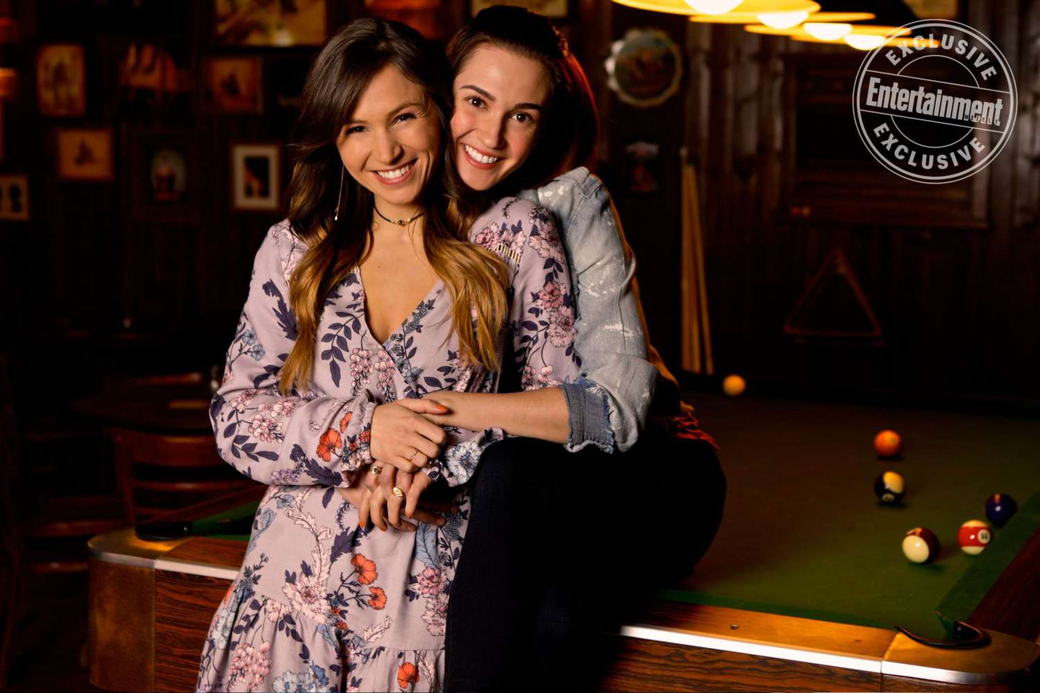 Dominique Provost-Chalkley as Waverly Earp, and Katherine Barrell as Nicole Haught