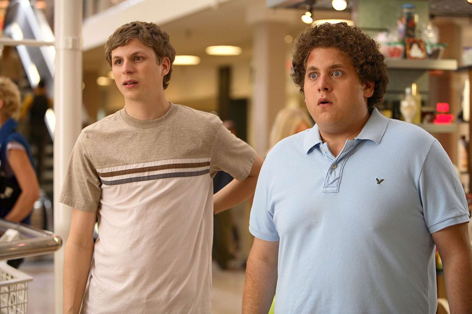 SUPERBAD, Michael Cera, Jonah Hill, 2007. &copy;Columbia Pictures/courtesy Everett Collection