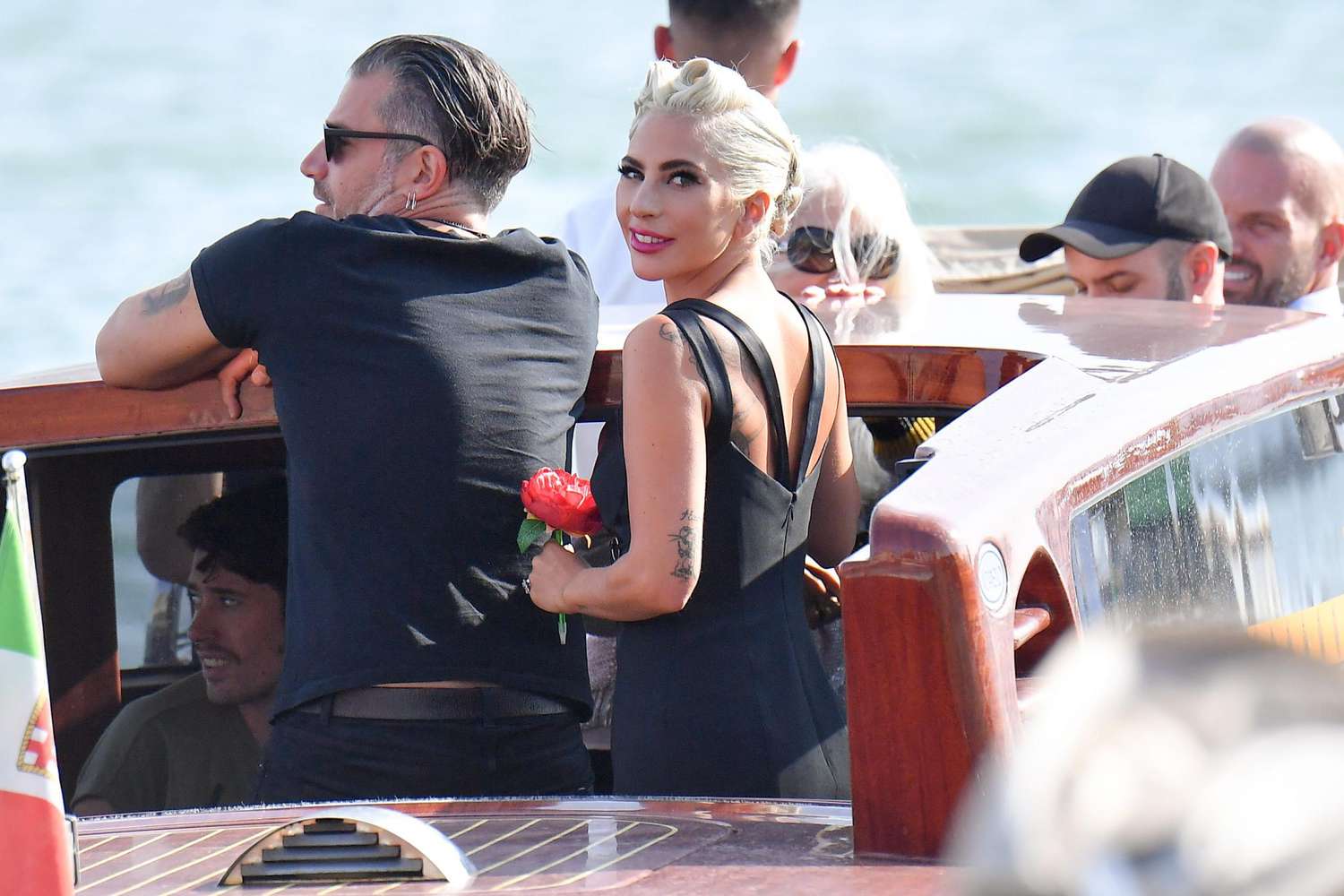 Leaked lady gaga rides the boat during venice film festival