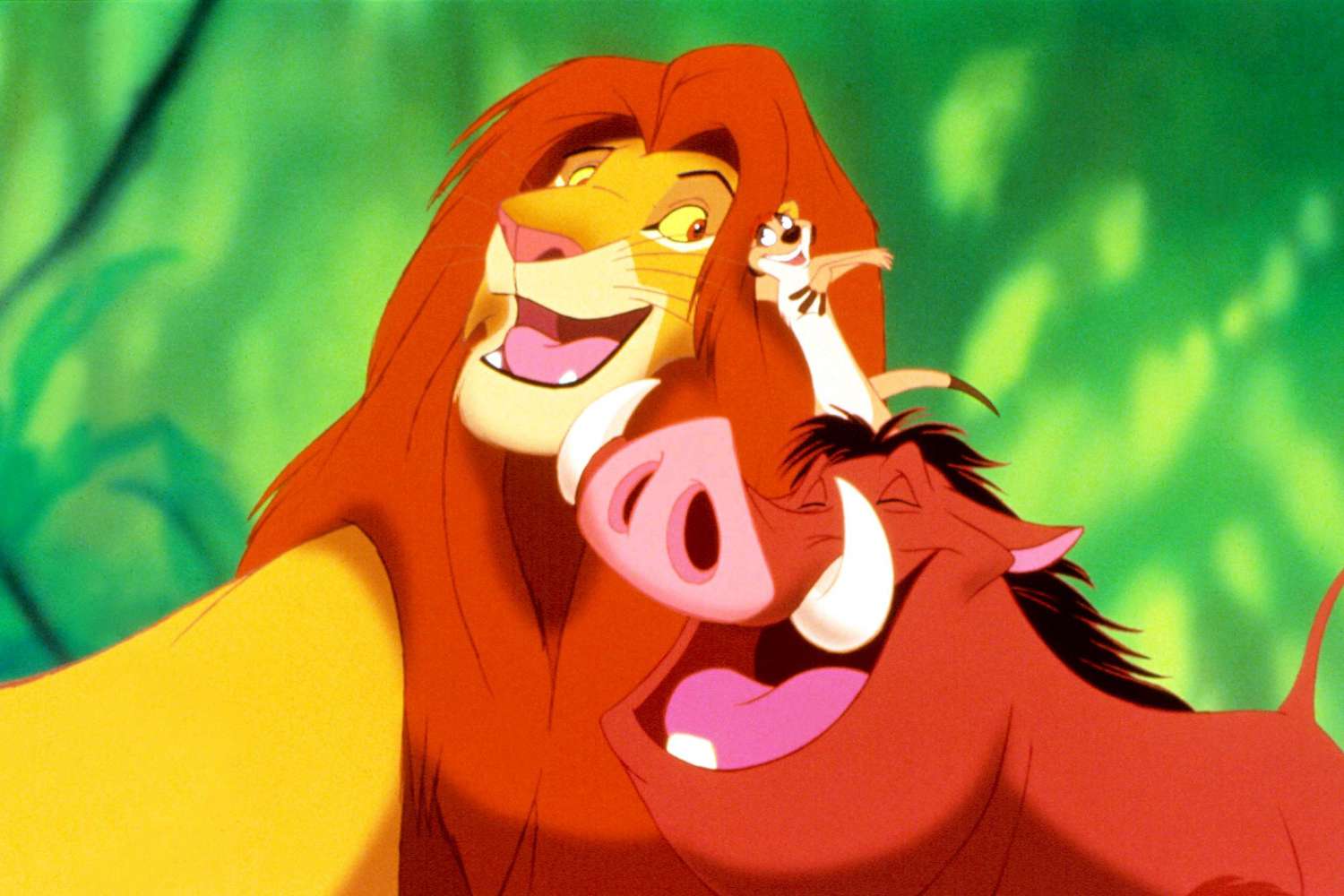 THE LION KING, Simba, Timon, Pumbaa, 1994. &copy;Buena Vista Pictures/Courtesy Everett Collection