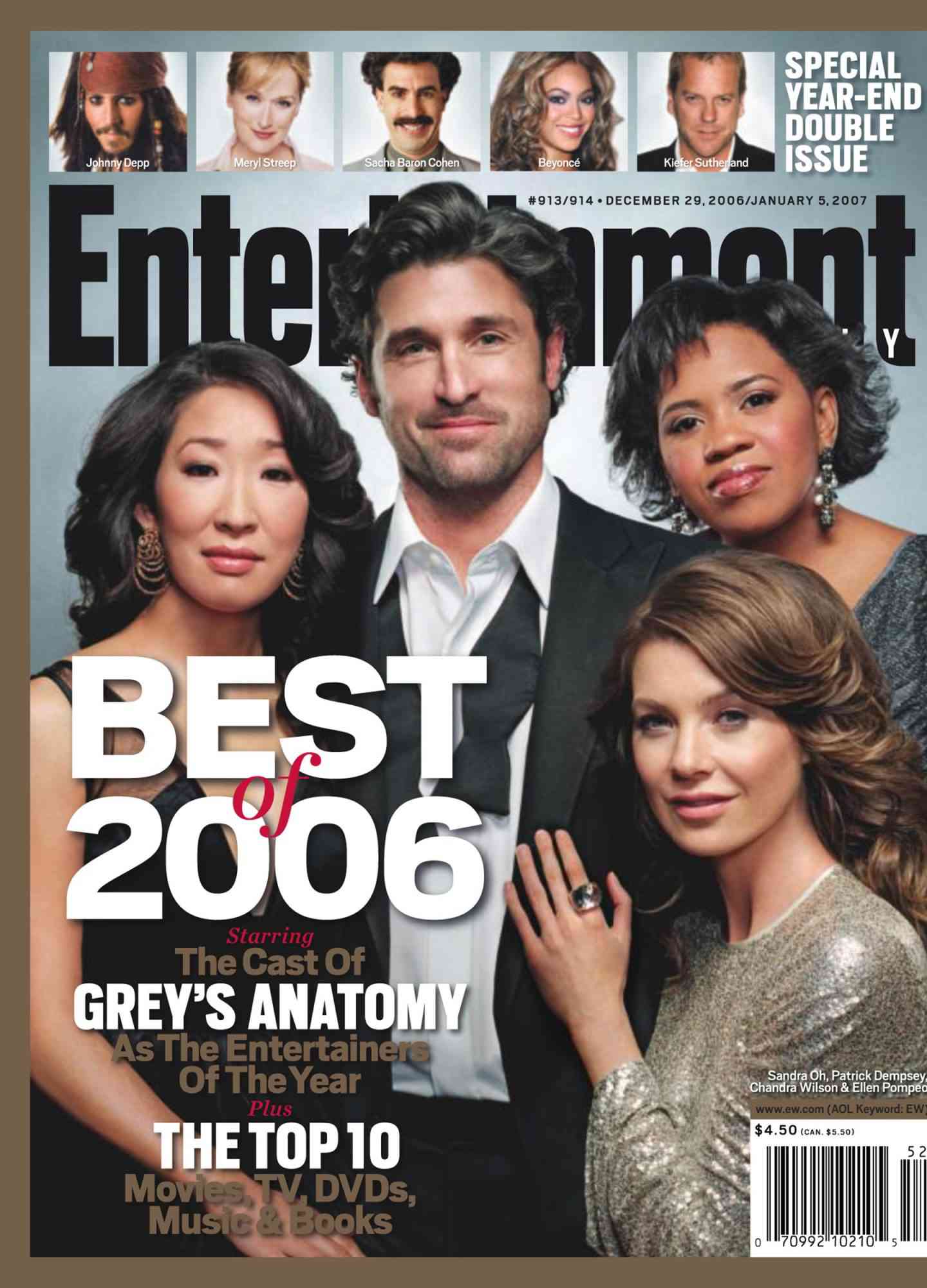 Entertainment WeeklyGray's AnatomyDecember 29, 2006# 913 / 914