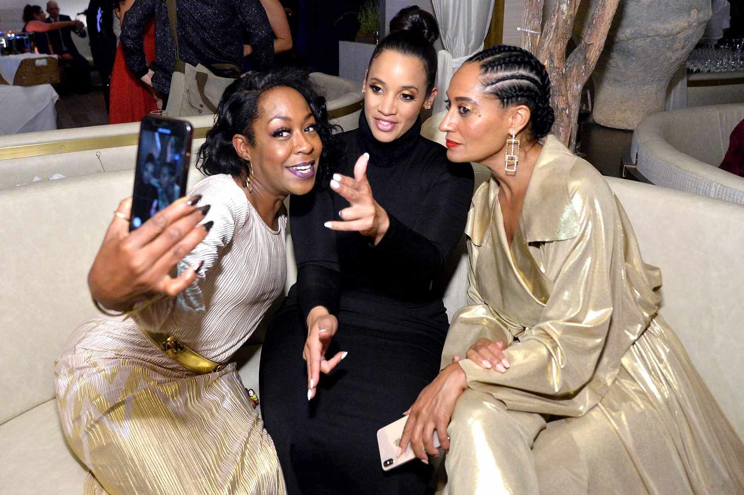 Tichina Arnold, Dascha Polanco, and Tracee Ellis Ross attend The Hollywood Reporter and SAG-AFTRA 2nd annual Emmy Nominees Night.&nbsp;