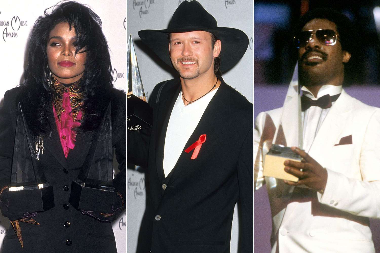 #9 (tie) &mdash; Janet Jackson, Tim McGraw, and Stevie Wonder