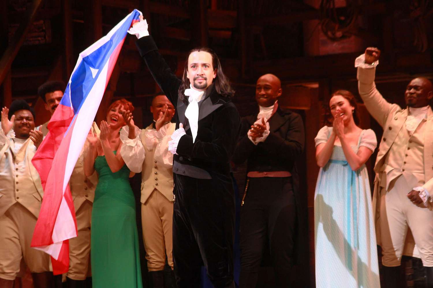 "Hamilton" Opening Night Curtain Call & Press Conference