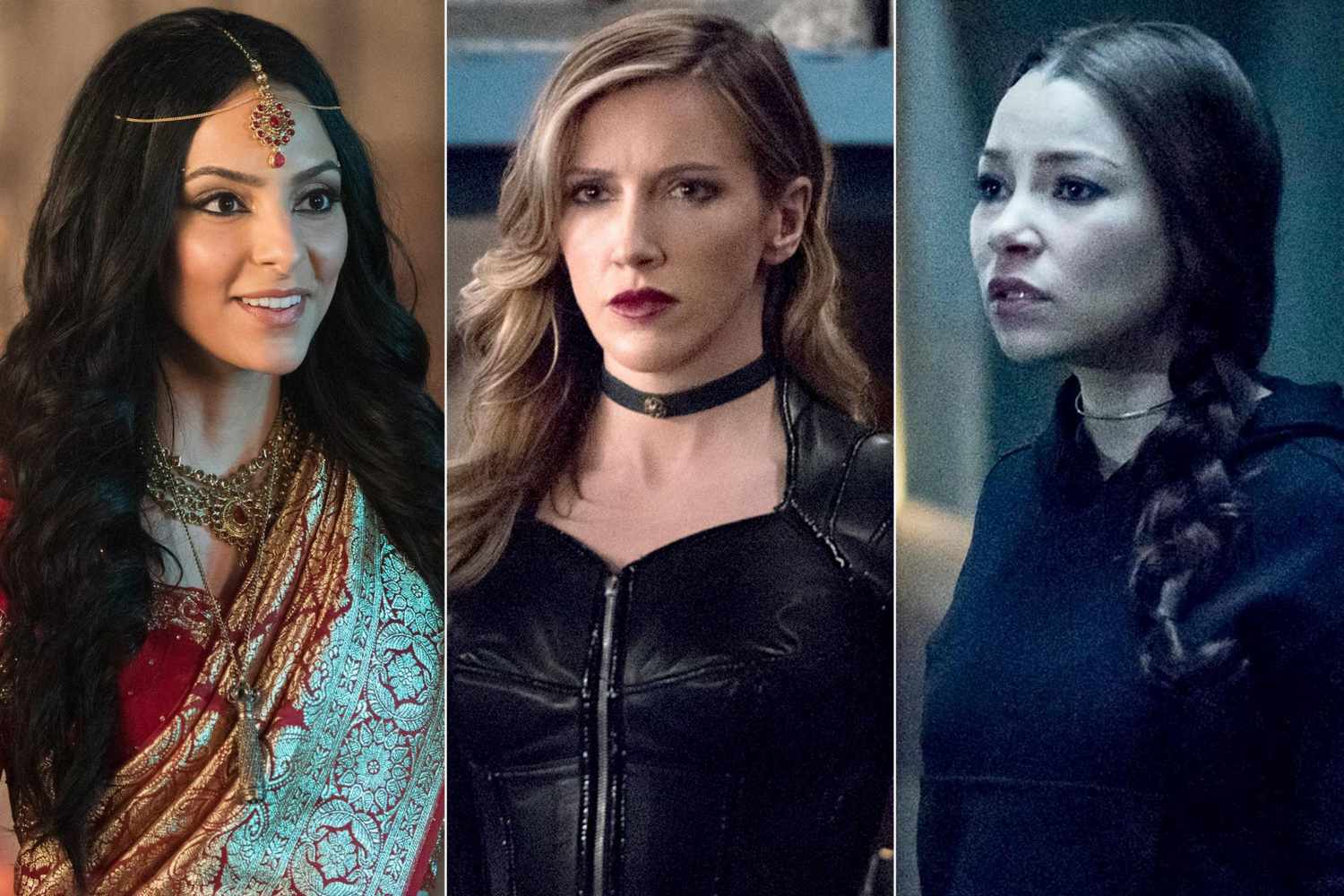 Arrow -- "Lost Canary" -- Image Number: AR718B_0225r.jpg -- Pictured: Katie Cassidy as Laurel Lance/Black Siren (center) -- Photo: Dean Buscher/The CW -- &Atilde;&Acirc;&copy; 2019 The CW Network, LLC. All Rights Reserved. DC's Legends of Tomorrow -- "S&Atilde;&Acirc;&frac12;ance & Sensibility" -- Image Number: LGN411b_0414b.jpg -- Pictured (L-R): Tala Ashe as Zari -- Photo: Dean Buscher/The CW -- &Atilde;&Acirc;&copy; 2019 The CW Network, LLC. All Rights Reserved. The Flash -- "Godspeed" -- Image Number: FLA518a_0269b.jpg -- Pictured (L-R): Everick Golding as Kev Shinick and Jessica Parker Kennedy as Nora -- Photo: Dean Buscher/The CW -- &Atilde;&Acirc;&copy; 2019 The CW Network, LLC. All rights reserved