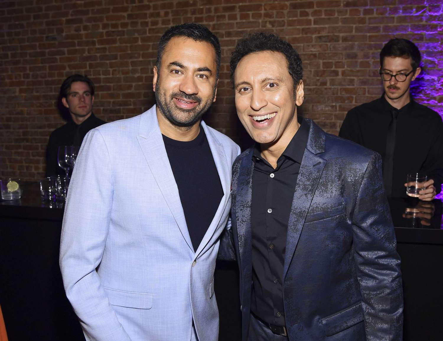NEW YORK, NEW YORK - MAY 13: Kal Penn and Aasif Mandvi attend the Entertainment Weekly & PEOPLE New York Upfronts Party on May 13, 2019 in New York City. (Photo by Larry Busacca/Getty Images for Entertainment Weekly & PEOPLE)