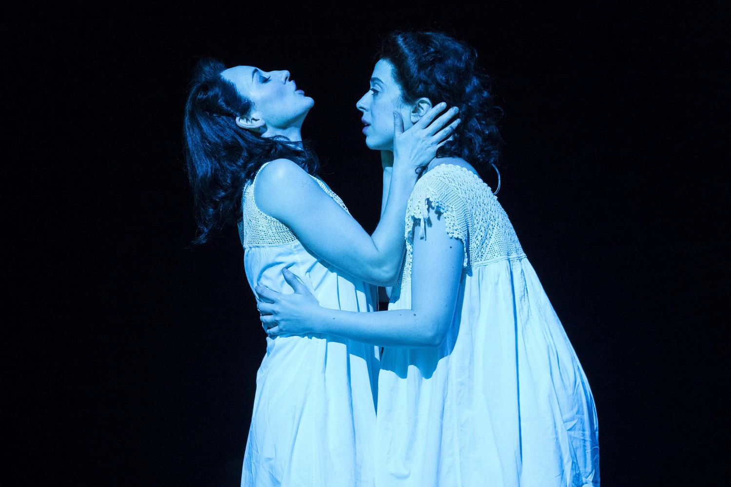 L-R: Elizabeth A. Davis and Adina Verson in Paula Vogel&rsquo;s &ldquo;Indecent.&rdquo; A co-production with Huntington Theatre Company, &ldquo;Indecent&rdquo; runs through July 7, 2019 at the Ahmanson Theatre. For more information, please visit CenterTheatreGroup.org. Press Contact: CTGMedia@CTGLA.org / (213) 972-7376. Photo by Craig Schwartz.