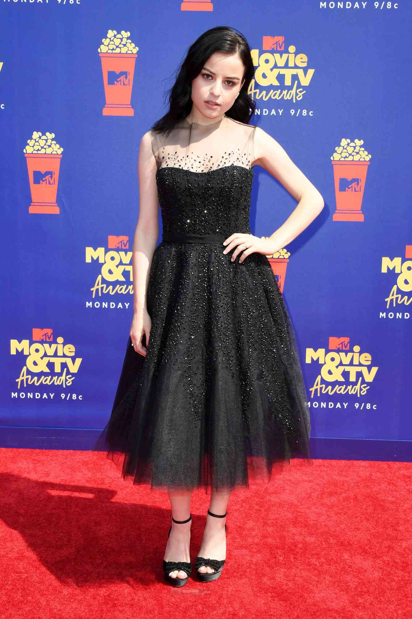 Katie Sarife attends the 2019 MTV Movie and TV Awards