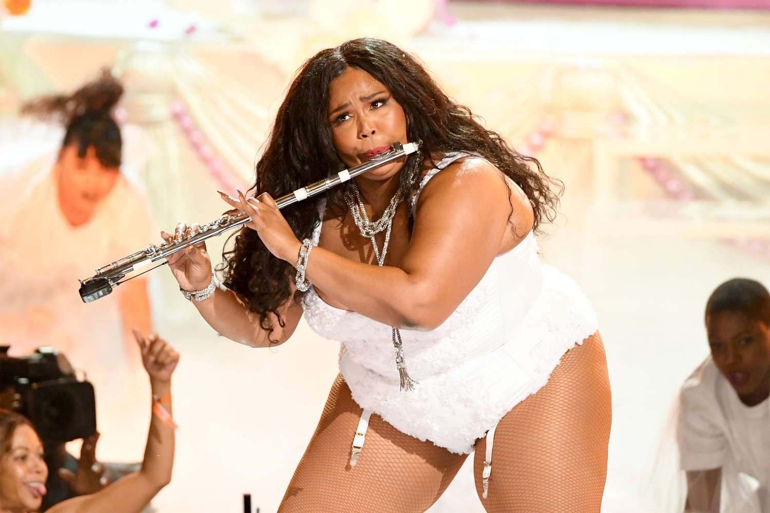 LOS ANGELES, CALIFORNIA - JUNE 23: Lizzo performs onstage at the 2019 BET Awards on June 23, 2019 in Los Angeles, California. (Photo by Kevin Winter/Getty Images)