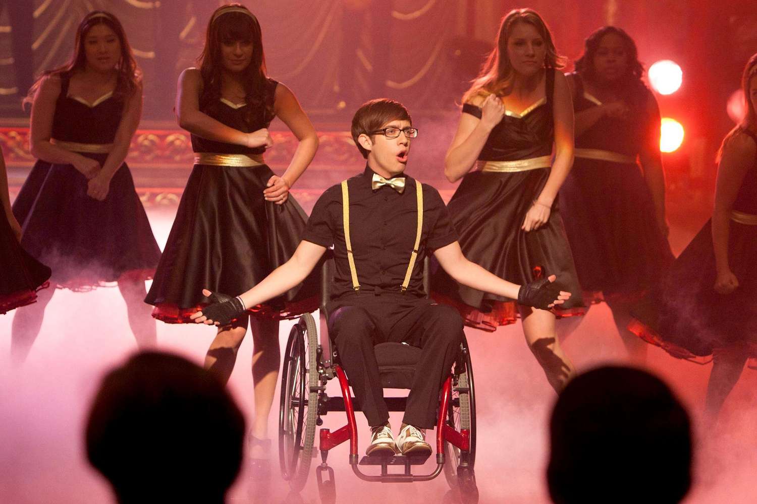 GLEE: New Directions perform at Regionals in the "On My Way" Winter Finale episode of GLEE airing Tuesday, Feb. 21 (8:00-9:00 PM ET/PT) on FOX. (Photo by FOX via Getty Images)