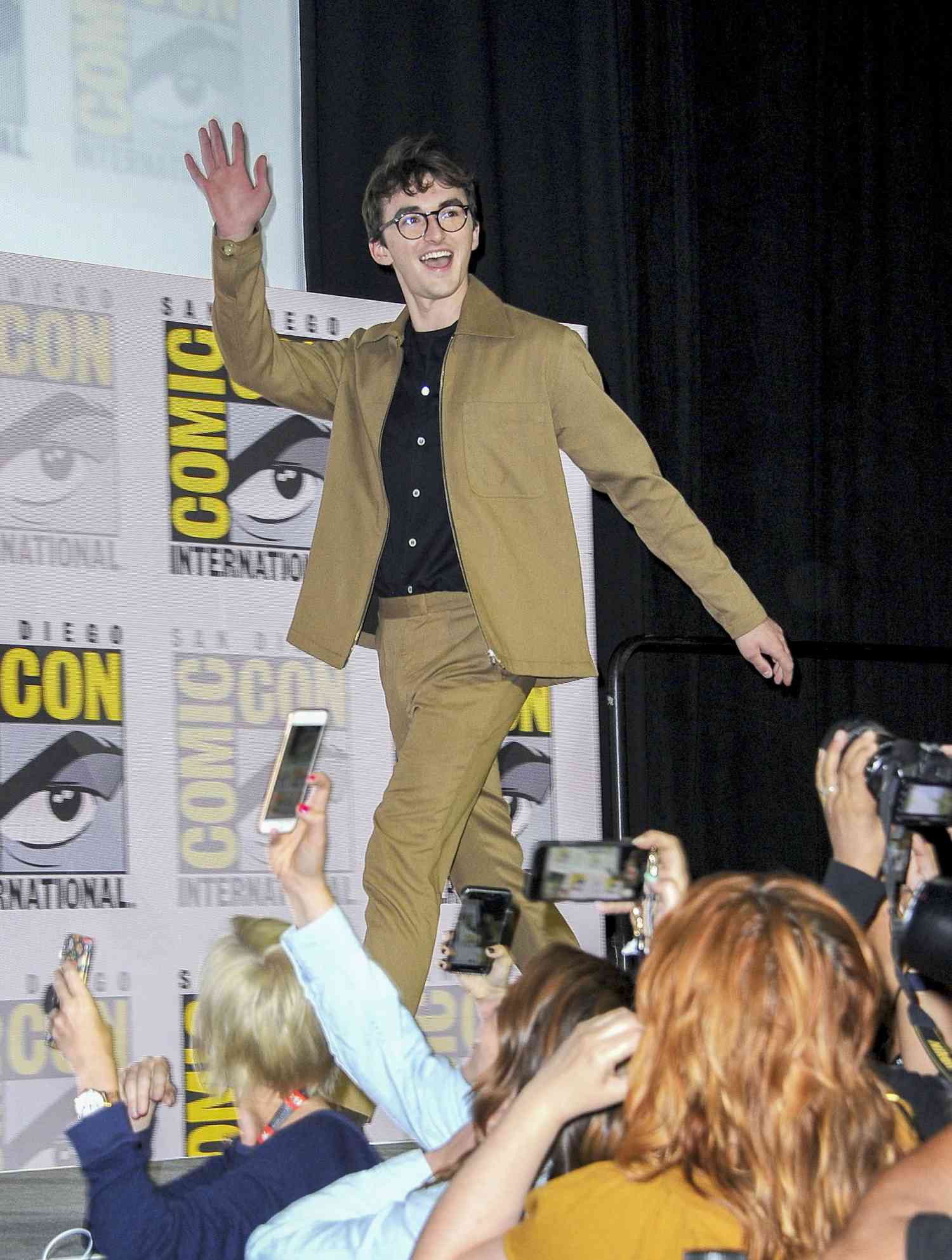 SAN DIEGO, CALIFORNIA - JULY 19: Isaac Hempstead Wright speaks at the "Game Of Thrones" Panel And Q&A during 2019 Comic-Con International at San Diego Convention Center on July 19, 2019 in San Diego, California. (Photo by Albert L. Ortega/Getty Images)