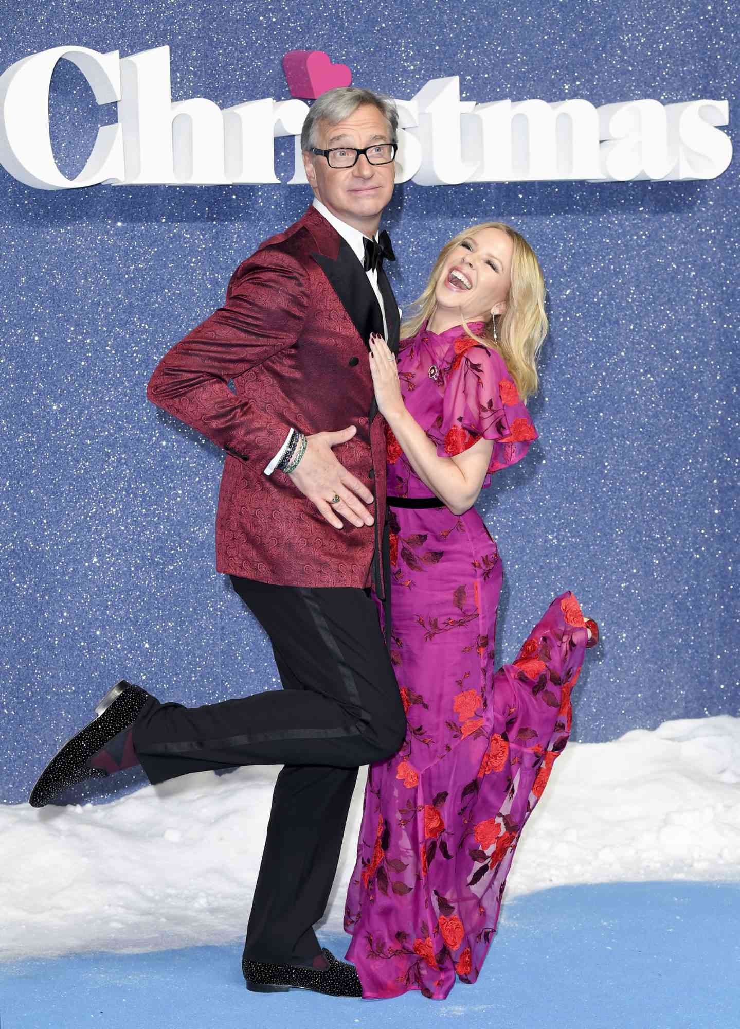 Paul Feig and Kylie Minogue