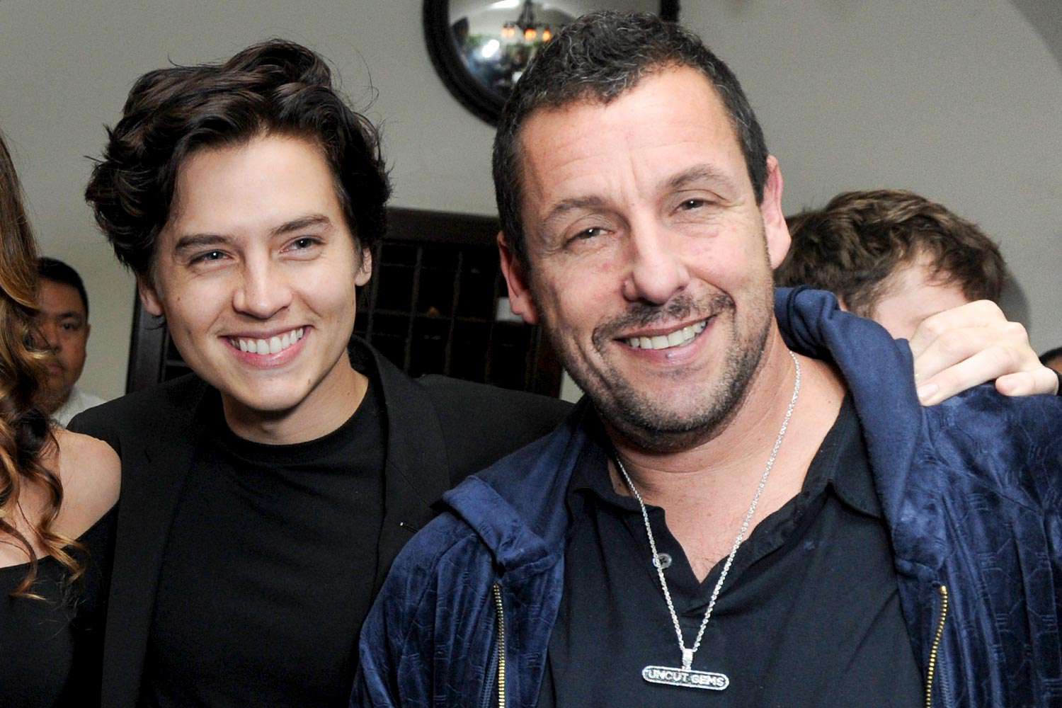 Cole Sprouse and Adam Sandler