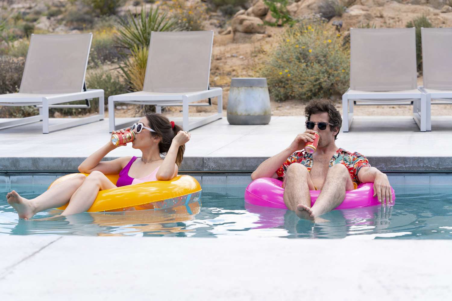 Cristin Milioti and Andy Samberg in 'Palm Springs'
