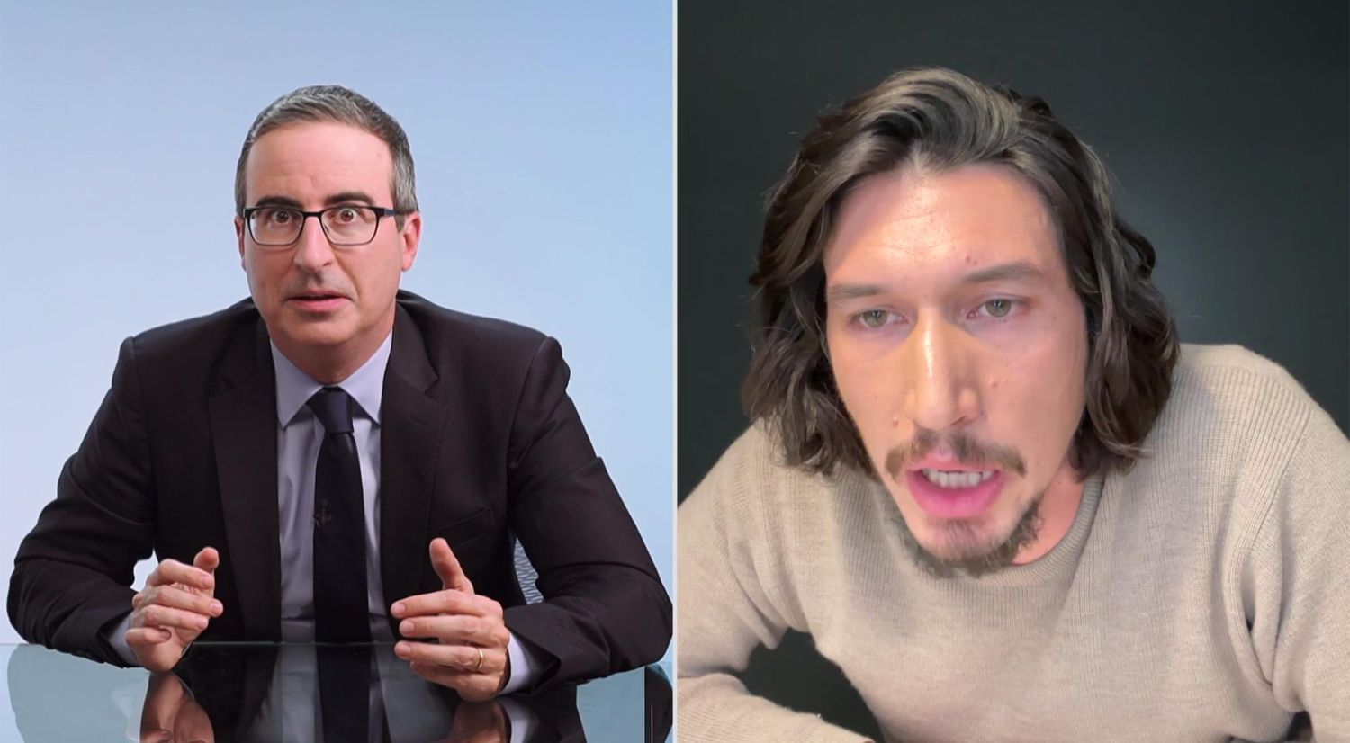 Last Week Tonight with John Oliver Adam Driver FaceTime