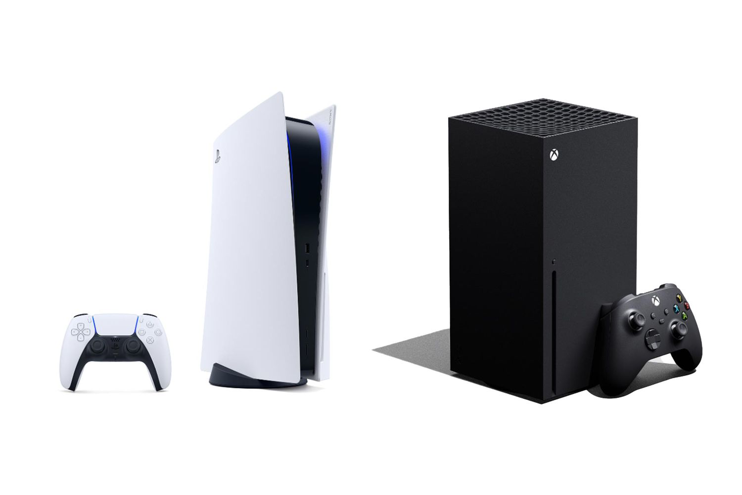 Walmart just restocked the newest Xbox Series X and S and PlayStation 5 consoles TOUT: Collage with PS5 and xbox series x