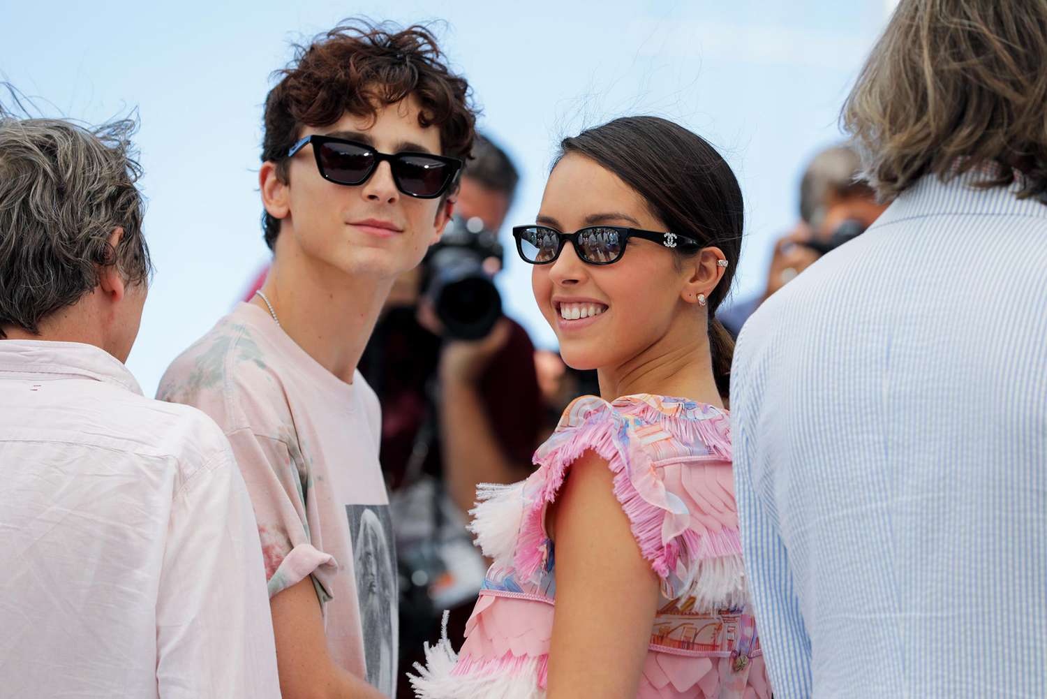 Timothée Chalamet and Lyna Khoudry
