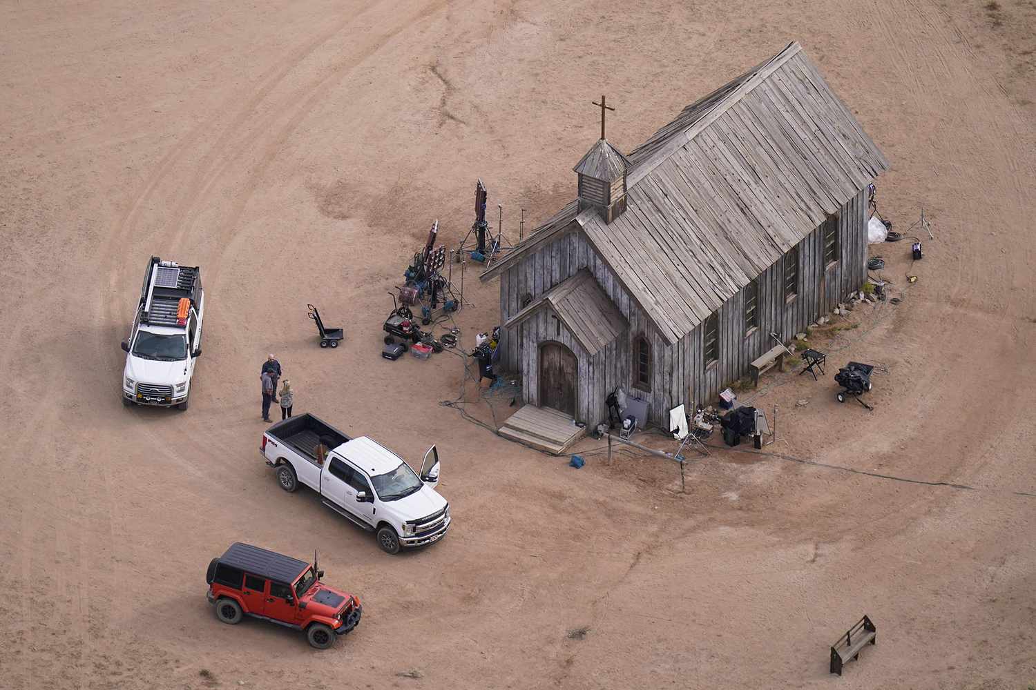 The set of the Western film 'Rust'