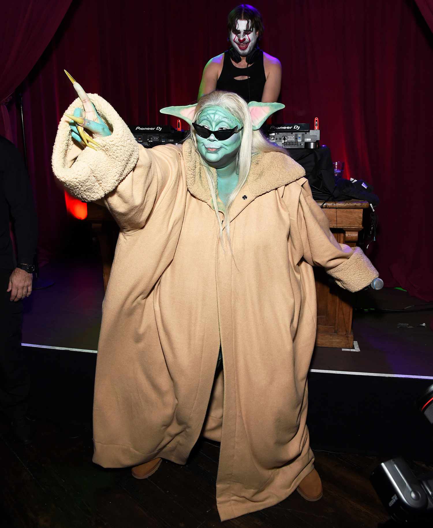 Lizzo performs onstage during the Ghost Town Halloween Party with Parcast's "Obsessed" hosts Benito Skinner and Mary Beth Barone, prestented by Spotify on October 29, 2021 in West Hollywood, California.
