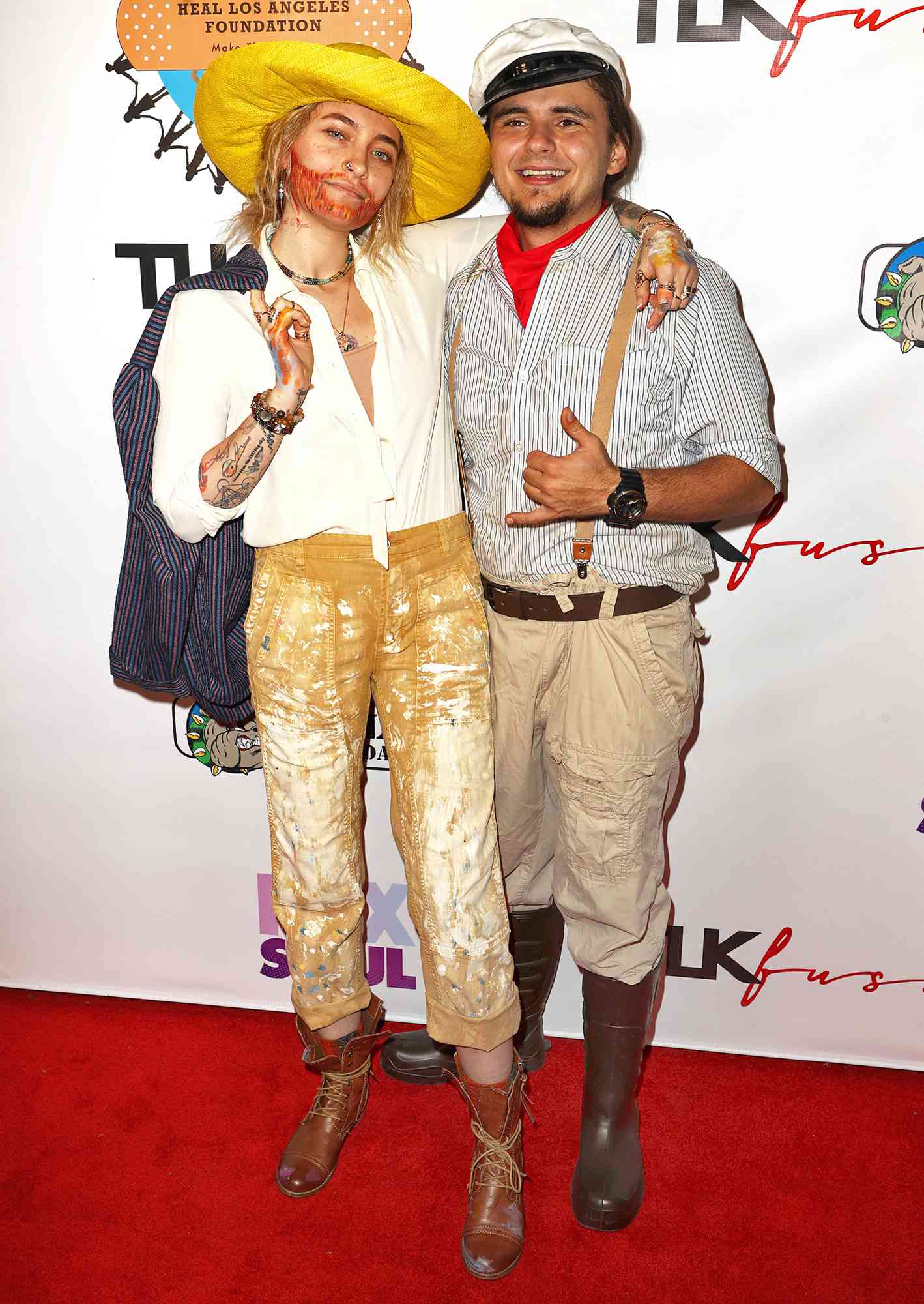 Paris Jackson and Prince Michael Jackson attend the "Thriller Night" Halloween Party hosted by Prince Michael Jackson and The Heal Los Angeles Foundation on October 29, 2021 in Encino, California.