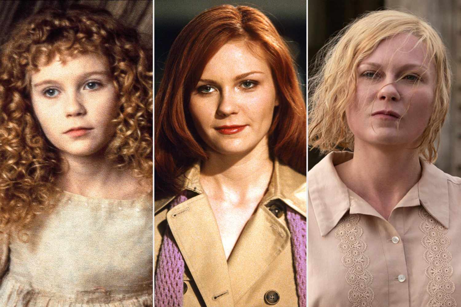 Kirsten Dunst in Interview with the Vampire, Spoder-man and The Power of the Dog