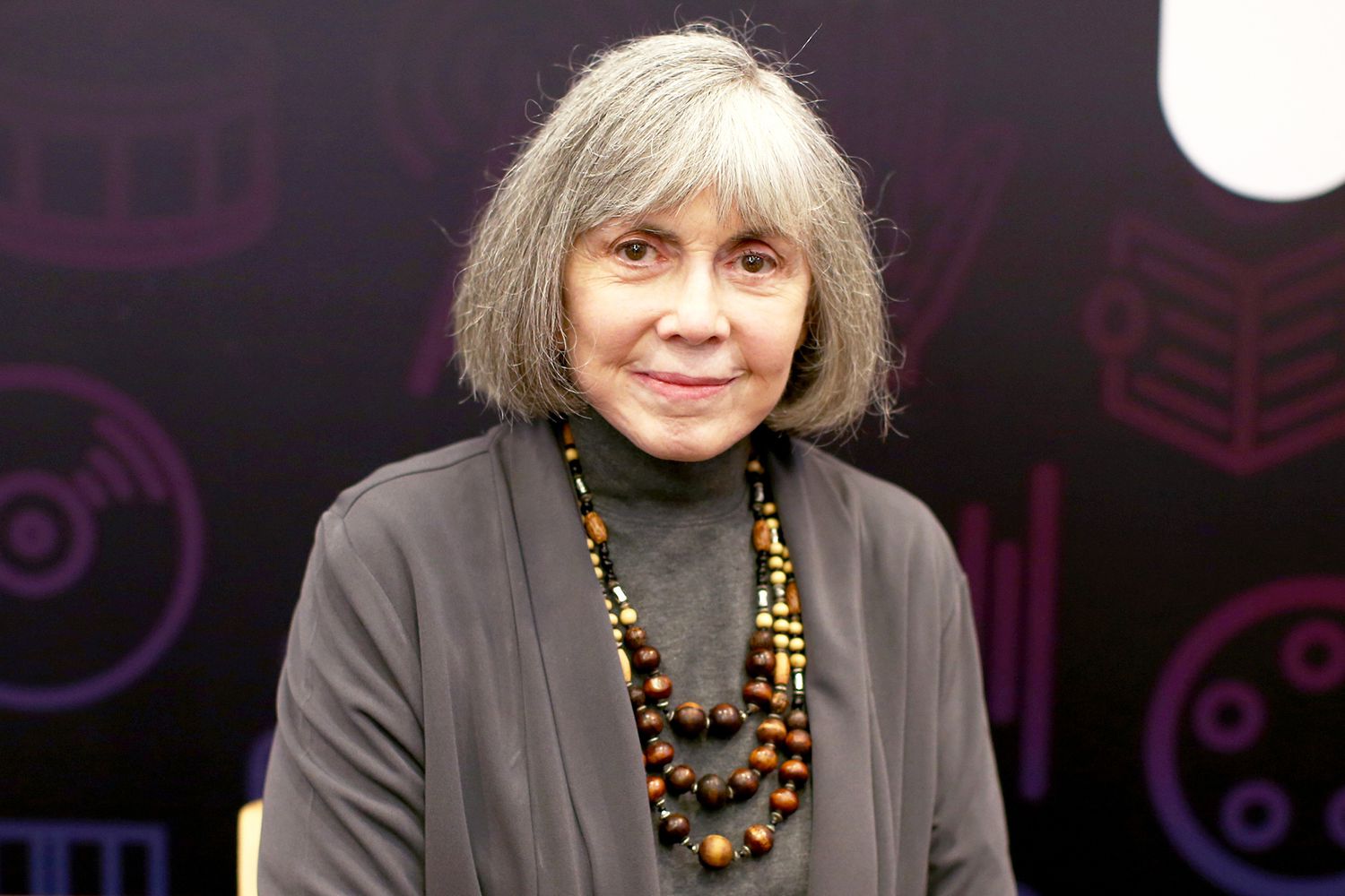 Author Anne Rice signs books during Entertainment Weekly's PopFest at The Reef on October 29, 2016 in Los Angeles, California.