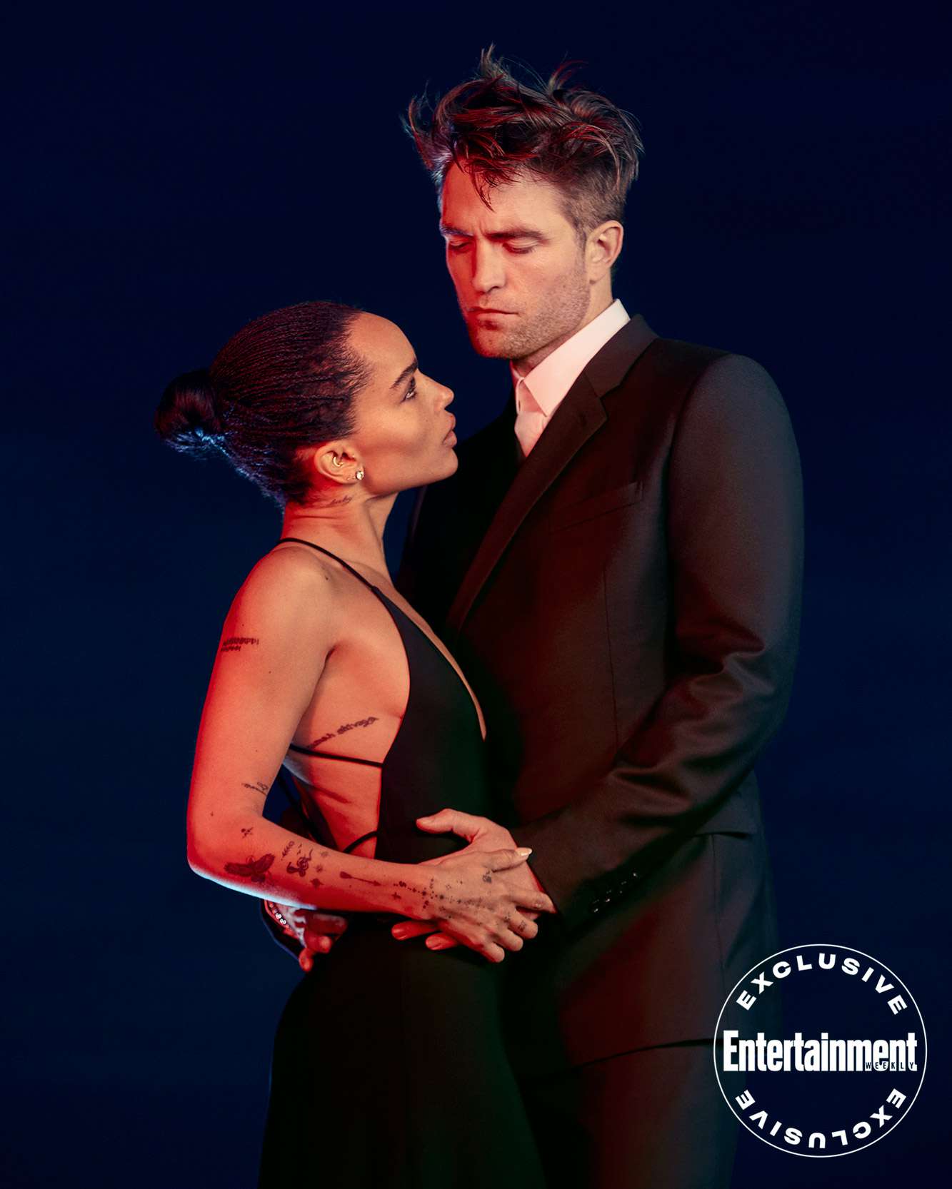 The Batman Digital cover Zoë Kravitz and Robert Pattinson