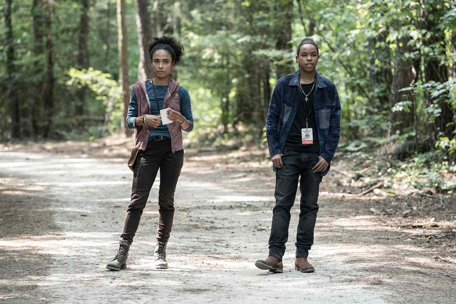 Lauren Ridloff and Angel Theory on 'The Walking Dead'