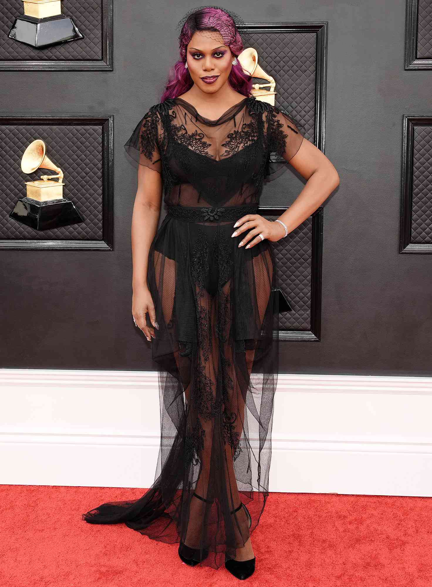 Grammys Awards Red Carpet Laverne Cox
