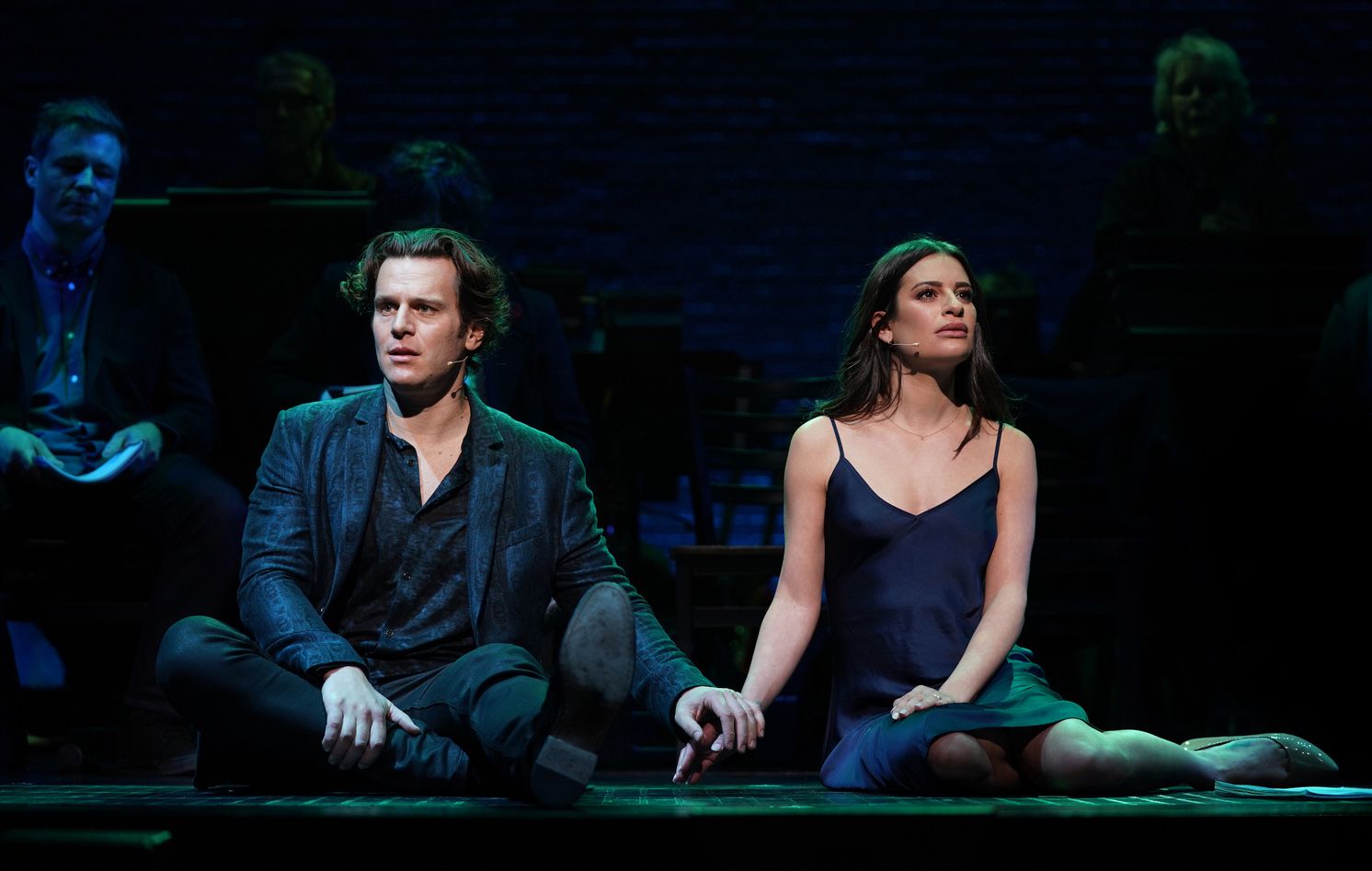 Jonathan Groff and Lea Michele in 'Spring Awakening: Those You've Known'