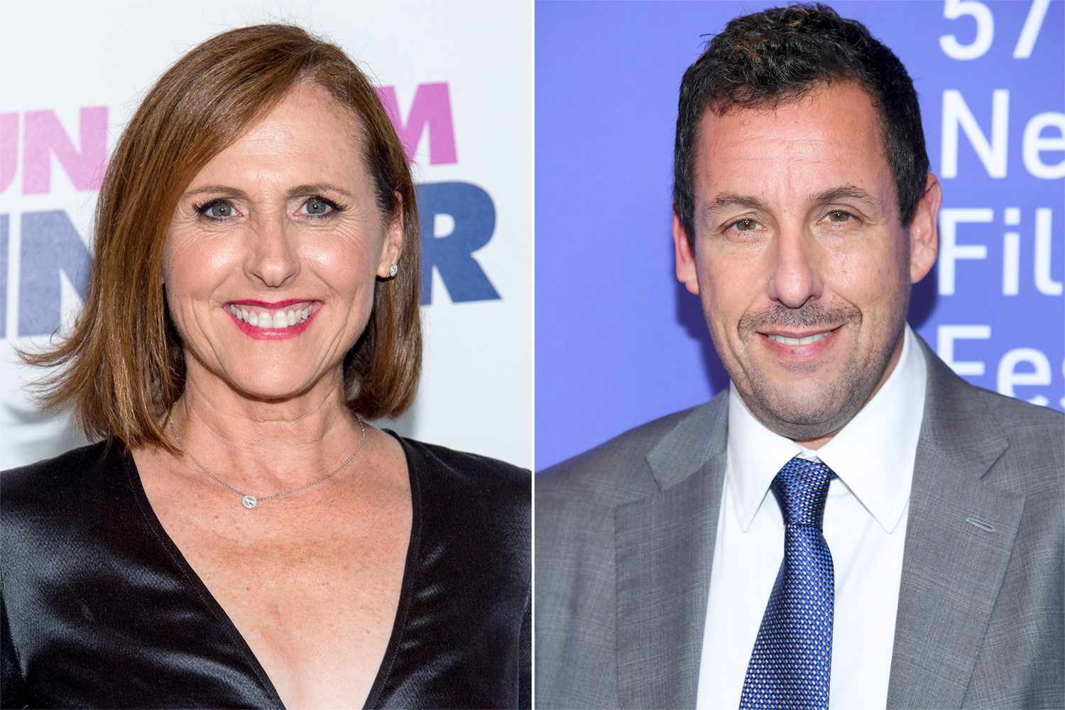 Molly Shannon and Adam Sandler