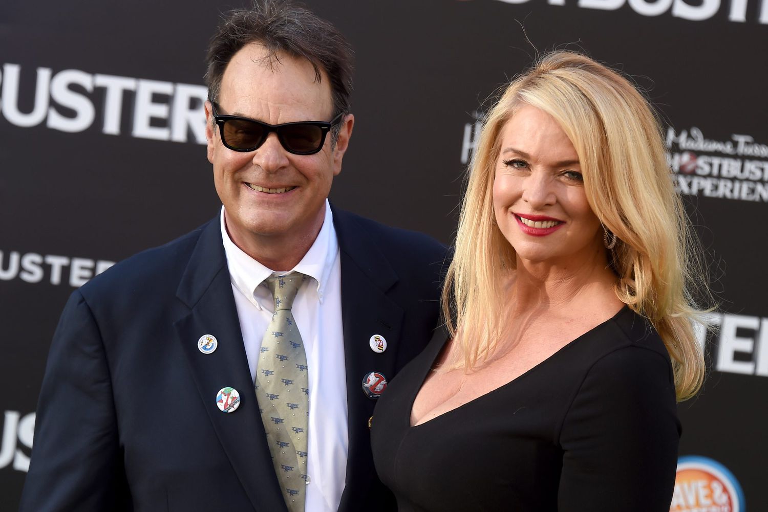 HOLLYWOOD, CA - JULY 09: Actors Dan Aykroyd and Donna Dixon arrive at the premiere of Sony Pictures' "Ghostbusters" at TCL Chinese Theatre on July 9, 2016 in Hollywood, California. (Photo by Gregg DeGuire/WireImage)