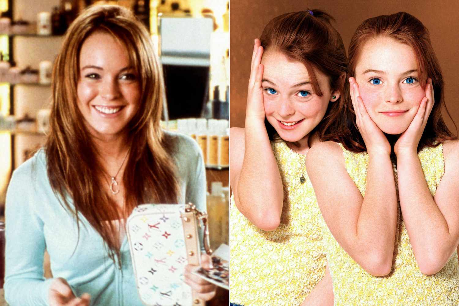 Lindsay Lohan in Mean Girls and The Parent Trap