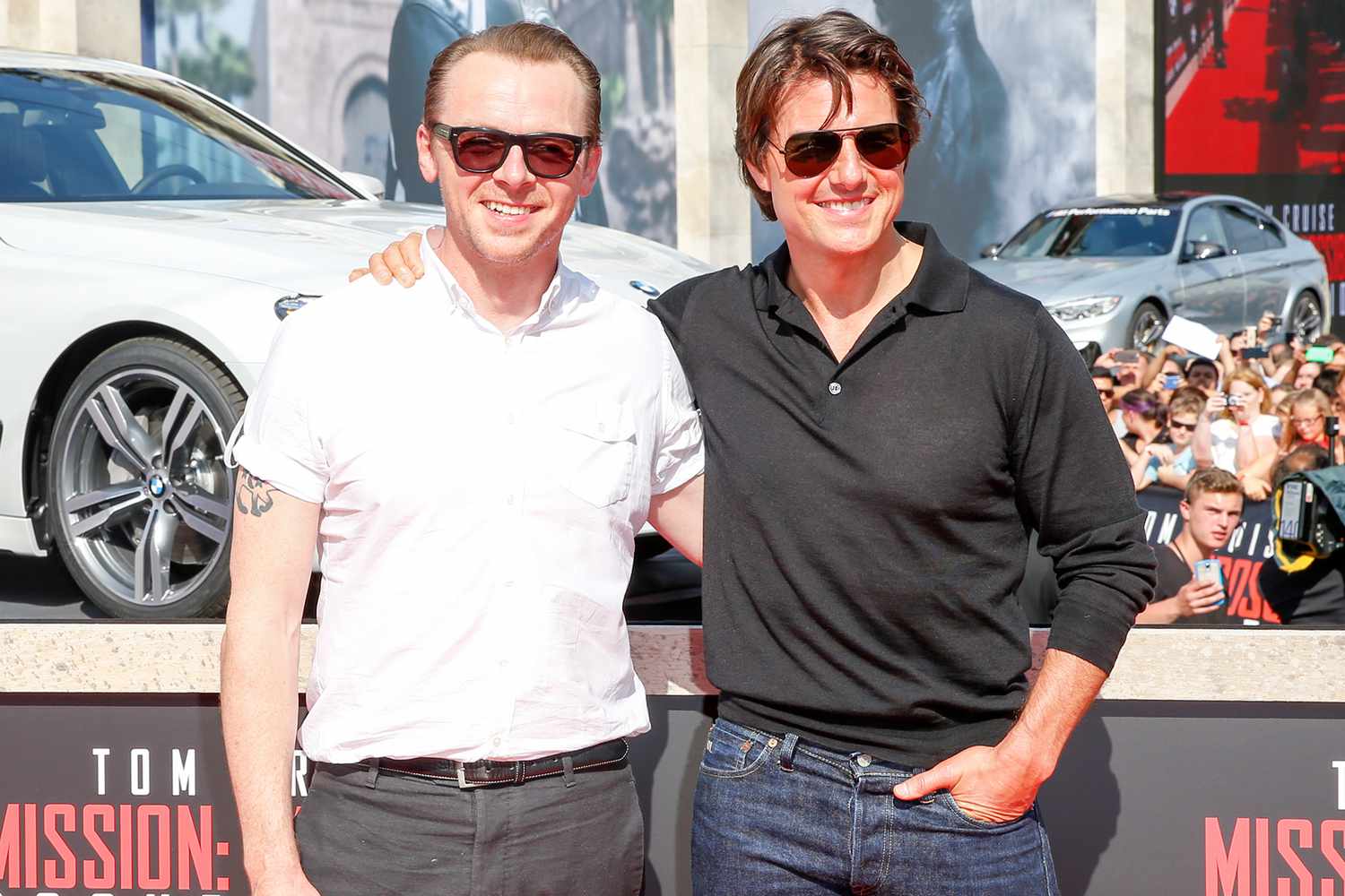 Simon Peg and Tom Cruise